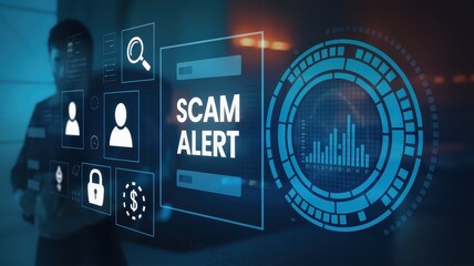 Scam Alert: Digital Security System Interface