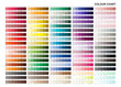 © Iwan - Color Chart Print Test Page. Color Names, Vector color palette.