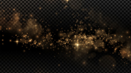 Wall Mural - motion blur bokeh light on transparent background, decorative vector illustration design giving a lu