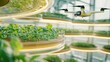 © GoodandEvil - Drone Monitoring Vertical Farming Under Bright Lights