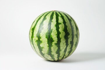 Poster - Fresh watermelon still life on white seamless blackground showcasing vivid colors and refreshing vibe healthy food