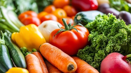 Poster - A vibrant collection of fresh vegetables showcasing healthy eating and the beauty of organic produce : Generative AI