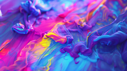 Wall Mural - Smoke Swirls  Abstract Fiery Blue and Red Mist, mesmerizing display of colorful smoke patterns billows and intertwines, showcasing vibrant shades of blue, purple, and orange against a dark backdrop
