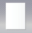 © Infinity Focus - Blank white paper vector, A4 format.  Realistic sheet, clean surface.  Transparent shadow effect.  Simple, versatile graphic.  Perfect for mockups, presentations, and design layouts.