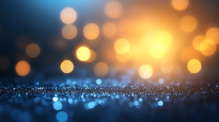 Fototapete - Abstract composition of shimmering glitter bokeh lights in vibrant colors and hues : Generative AI