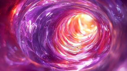Poster - Abstract Vortex Background Purple Pink Orange Swirl