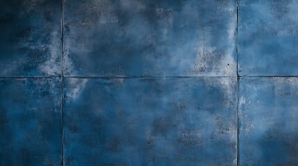 Poster - Abstract textured wall featuring rich dark blue tones and a rough surface design : Generative AI