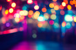 © Zyariss - Abstract Glowing City Lights at Night with Colorful Bokeh Effect