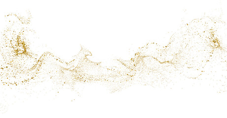 Wall Mural - abstract shiny gold glitter design element. for new year, merry christmas greeting card design