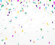 © AI-Studio - Colorful confetti and party streamers in a vibrant seamless pattern for celebration and decoration. Celebration carnival ribbons, confetti, holiday, birthday.