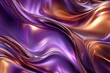 © Graph Studio - A close-up of an abstract, wavy background with metallic purple and brown colors, creating a futuristic and elegant look.
