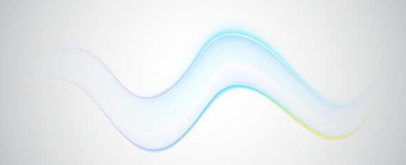 Wall Mural - colorful futuristic soft gradient waves. air flow. fresh aroma. curved lines background.