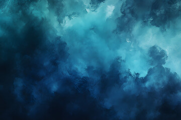 Wall Mural - Deep Blue Abstract Art A Mysterious and Atmospheric Composition