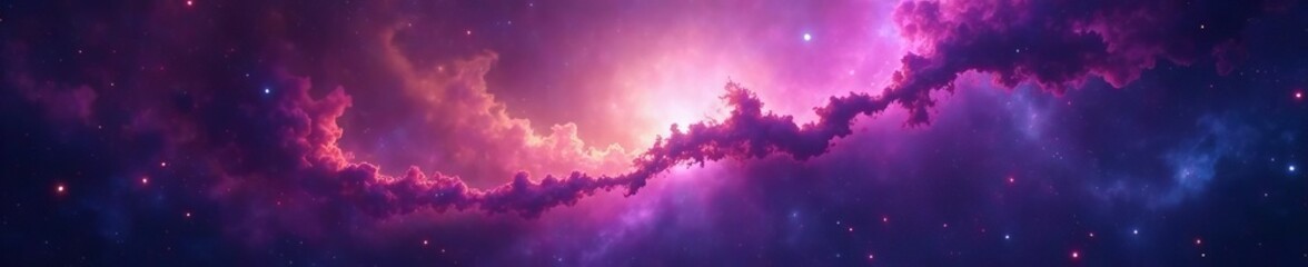 bright and ethereal galaxy wallpaper with deep space nebula, space, astronomy