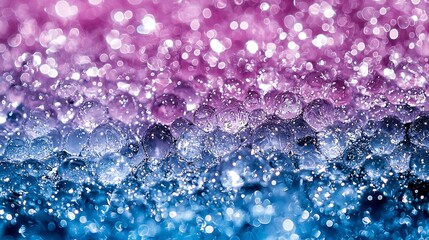 Poster - Shimmering Water Droplets Abstract Background