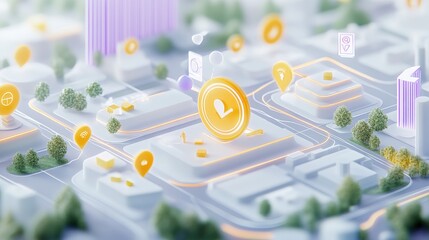 City location services app interface