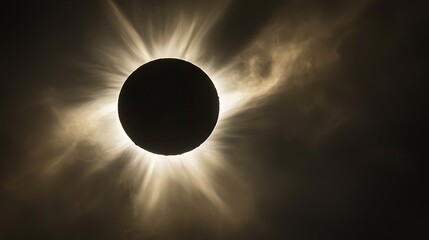 Poster - Total Solar Eclipse Dramatic Celestial Event Cosmic Photography