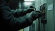 © Berkah1789 - Gloved Hands Working On Electrical Wiring Panel