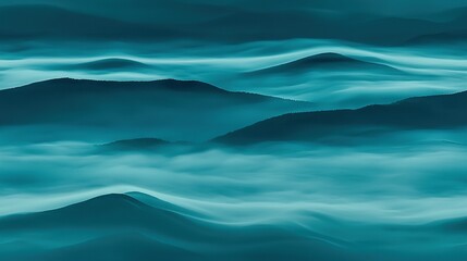 Wall Mural - a stunning photo of a mountain range surrounded by water and set against a backdrop of clear blue sk