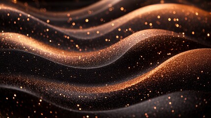Dark abstract pattern with deep sienna and gold highlights