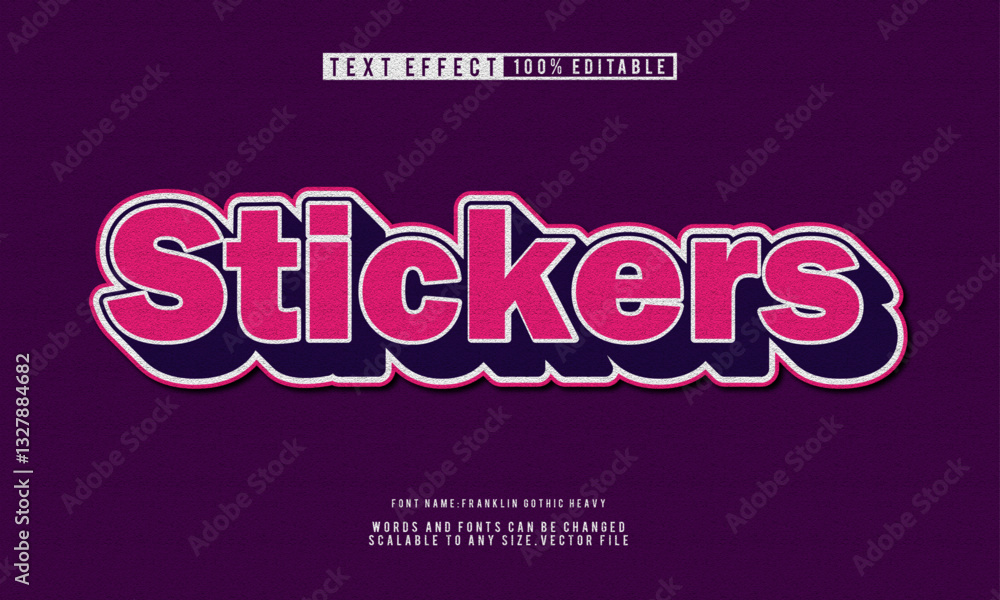 Premium editable sticker text effects, offering bright and fun styles ...