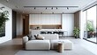 © Haidar - A modern minimalist apartment with an open concept design, clean lines, and abundant natural light --ar 16:9 --v 6.1 Job ID: 9ee4dbb1-19e4-49f2-90a2-9185d98a4801
