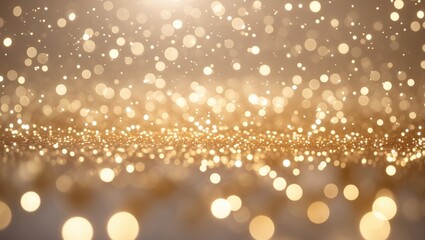 Wall Mural - cream background with sophisticated bokeh particles