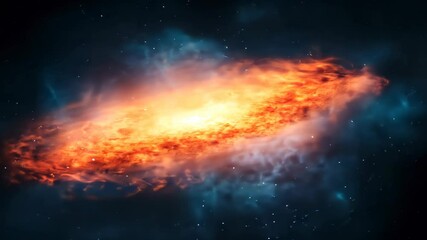 Wall Mural - cosmic galaxy exploration in outer space with dramatic light and deep starry background illustrating