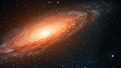 Wall Mural - distant galaxies and nebulae in the expansive universe, captivating space-themed background for cosm