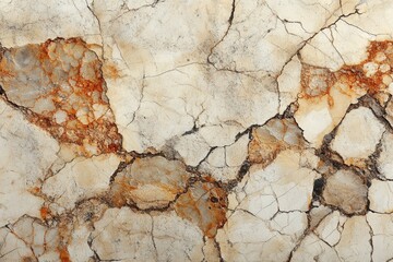 Aufkleber - Textured marble surface with intricate patterns and warm tones showcasing nature's artistry in a natural stone backdrop