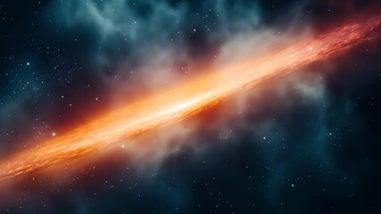 Wall Mural - cosmic spiral galaxy with swirling stars and nebula in deep space background for astronomy and futur