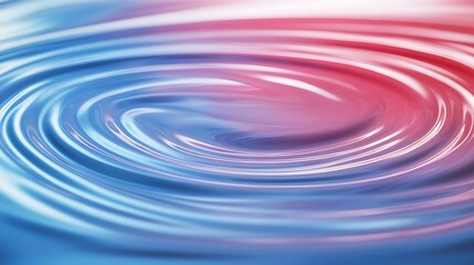 Poster - Vibrant abstract ripples in red and blue create a dynamic visual effect.