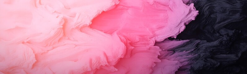 Poster - Abstract blend of pink and black colors creating a smooth gradient effect.