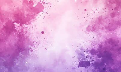 Poster - Abstract watercolor texture in pink and purple shades with splashes and gradients.