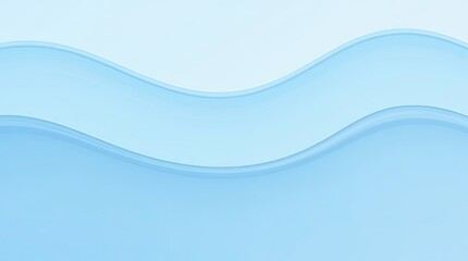 Poster - A blue wave with a white background