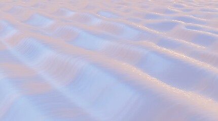 Poster - The image is of a snowy beach with a wave pattern