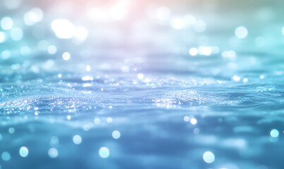 Aufkleber - Gentle waves shimmer with light, creating a tranquil, serene atmosphere.