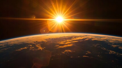 Stunning Sunrise Over Earth From Space