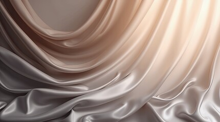 Poster - A long piece of fabric with a light color and a pattern