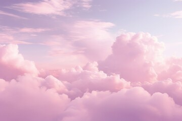 Wall Mural - aesthetic pink blurred storm sky with soft gradient clouds dreamy colors.