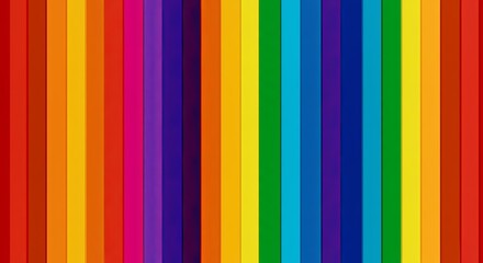 Poster - A colorful rainbow stripe pattern