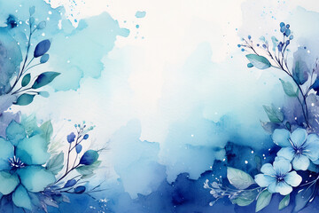 Wall Mural - Abstract background with Spring theme in water color style, part 40