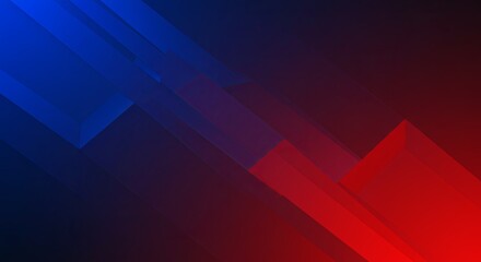Poster - A blue and red background with a red and blue line