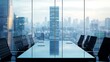 © Mrs. Studio - Modern Conference Room with Skyline View and Contemporary Design Elements
