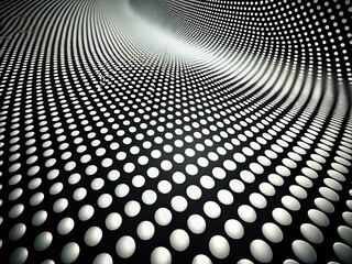 Wall Mural - monochrome polka dot long exposure photography: abstract background texture