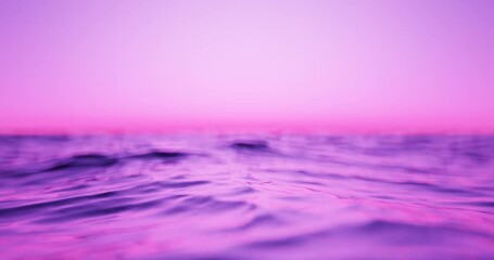 Wall Mural - wave sea beach and sunset sky abstract background. nature and summer concept. 3d render.