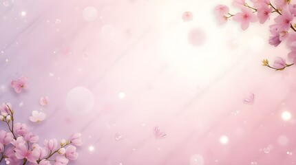 Naklejka na meble pink cherry blossom