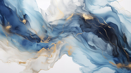 Fototapete -  Marble effect background. Fluid art texture. Backdrop with abstract mixing paint effect. Mixed paints for interior poster.
