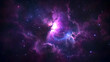 © janya - Vibrant Cosmic Nebula with Stars and Clouds in Deep Space