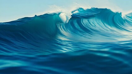 Wall Mural - elegant blue wave background with soft textures and gradients